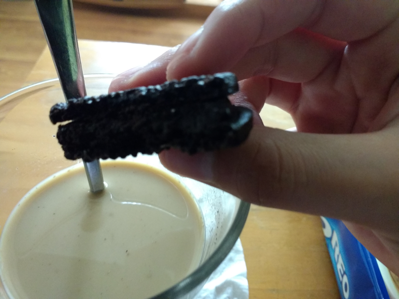 That’s iced coffee in the background for those wondering; not a result of dipping the cookie!